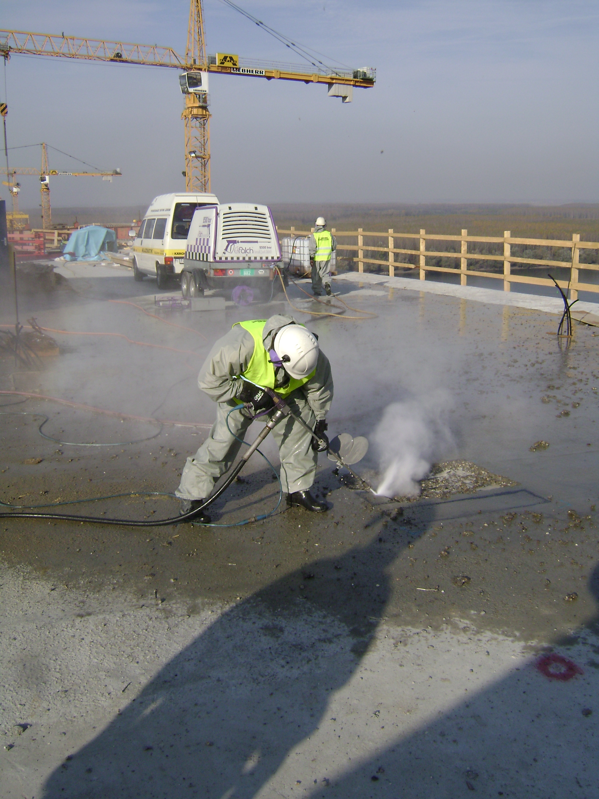Usluge industrijskog čišćenja - Razaranje betona - Sanacija betona na mostu